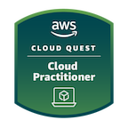 AWS Cloud Quest Cloud Practitioner badge