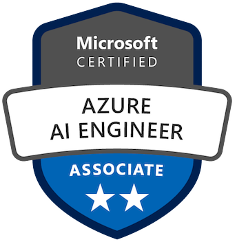 Microsoft Certified: Azure AI Engineer Associate badge