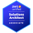 AWS Certified Solutions Architect Associate badge